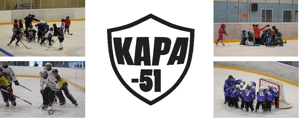 KaPa-51 logo ja joukkueita jäällä