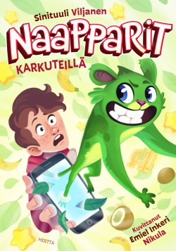 Naapparit karkuteillä -kirjan kansikuva