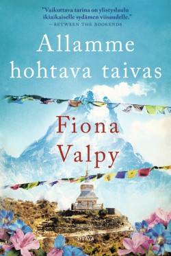 Allamme hohtava taivas -kirjan kansikuva