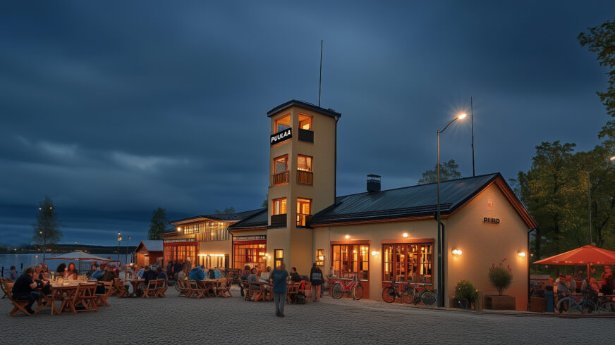 Konseptisuunnitelman paloaseman visuaalinen hahtotelma