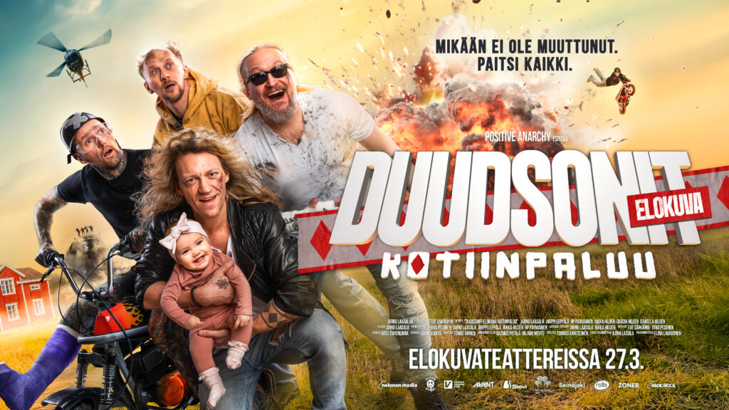 Duudsonit kotiinpaluu -elokuvan juliste