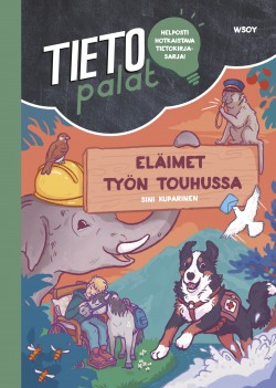 Eläimet työn touhussa -kirjan kansikuva