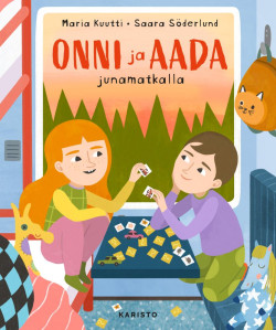 Onni ja Aada junamatkalla -kirjan kansikuva